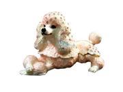 Cisinks ® Pink Poodle Dog Bejeweled diamond Jewelry Trinket Box JF2847