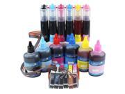 Cisinks ® Continuous Ink Supply System With Ink Bottle Set for Epson Expression Photo XP 850 XP 950 XP 860 Printers CISS CIS