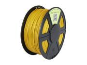 WyzWorks® 3D Printer Filament 3mm PLA Gold 1kg 2.2lb RepRap MarkerBot