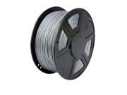 WyzWorks® 3D Printer Filament 1.75mm ABS Silver 1kg 2.2lb RepRap MarkerBot
