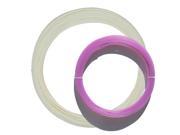 Mini Roll 50g 12m 3D Printer Filament PLA 3.0mm White to Purple UV light activated