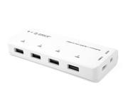 ORICO BC 1.2 Rapid Charger 5V4A 20 Watts USB 4 Port Charging HUB White UCHA 20W