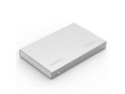 ORICO Aluminum USB3.0 to SATA3.0 5Gbps 2.5 inch Hard Drive Enclosure Support 7mm 9.5mm Hard Drive not Include Silver 2518S3 SV