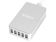 [5 x 5V 2.4A] ORICO Pocket Sized 5 Ports Desktop Travel USB Charger 40W 5V 8A Smart Super Charger Intelligent Detective IC for iPhone 7 7Puls 6S 6S P 5SE iP