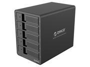 [Without RAID Function] ORICO Tool Free Aluminum 5 Bay 3.5 Inch USB 3.0 to SATA Hard Drive Enclosure Case for Laptop PC Mac OS [Support UASP and 5*8TB Drive Ma