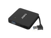 ORICO SuperSpeed USB3.0 4 Port Bus Powered HUB with VL812 Controller for Mac iMac MacBook Pro Air Ultrabooks Laptops Raspberry Pi and Any PC Black C3H4