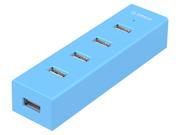 ORICO 4 Port USB2.0 Hub with Detachable Data Cable LED Indicator Multiple Color Blue H4013 U2