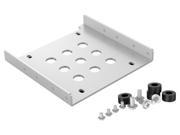 ORICO Aluminum 2.5In. to 3.5In. Bay Drive Converter Kit for Hard Drive SSD Bracket Converter Adapter 3.5 to 1x2.5 Silver AC325 1S V1