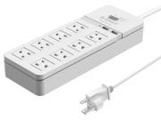 ORICO 8 AC Outlet Surge Protector 2 x 5V2.4A USB Super Charger Ports with Individual On Off Switches for Home Office iPhone 7 7Puls 6S 6S P 5SE iPad LG