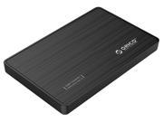 ORICO 2588S3 Tool Free 2.5 Inch SATA to USB3.0 External Hard Drive Disk Enclosure Optimized for SSD Support UASP Transfer Protocol Black