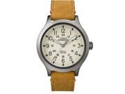 Timex Expedition Scout 43 Tan Leather with Natural Dial Watch