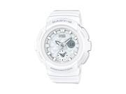 Casio Baby G BGA195 7A White White Resin Analog Digital Quartz Women s Watch