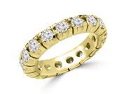 1 1 2 CTW Diamond Full Eternity Anniversary Ring in 14K Yellow Gold Size 4.5