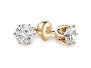 1 2 CTW Round Diamond Stud Earrings in 14K Yellow Gold MD170047