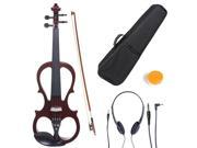 Cecilio 4 4CEVN 1NA 4 4 Full Size Electric Silent Solidwood Violin w Ebony Fittings in Style 1 Metallic Mahogany