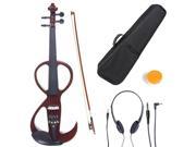 Cecilio 4 4CEVN 3NA 4 4 Full Size Electric Silent Solidwood Violin w Ebony Fittings in Style 3 Metallic Mahogany