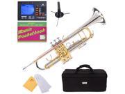 MTT 30CN Nickel Plated Intermediate B Flat Trumpet w Monel Valves Mouthpiece Tuner Case Stand Pocketbook Accessories