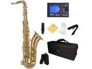 Mendini by Cecilio MTS 30L 92D Rose Gold Brass B Flat Intermediate to Advanced Alto Saxophone with Tuner Case Mouthpiece 10 Reeds and More