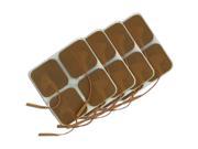 OTC TENS Electrodes 2x2 inch Square Tan Mesh Backed 4 Packs