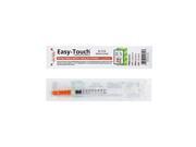 EasyTouch Retractable Insulin Safety Syringe w Fixed Needle 29 Gauge .5cc 1 2 inch 1 ea. Model 862955