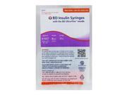 BD Ultra Fine Insulin Syringes 31G 1cc 5 16 in 10 ea. Model 328289