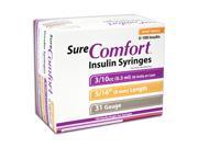 Sure Comfort Insulin Syringes 31 G 0.3 cc 5 16 in 100 ea Model 22 6503