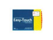 Easy Touch Insulin Syringes 31 Gauge .5cc 5 16 in 10 ea.