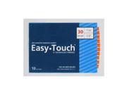 Easy Touch Insulin Syringes 30 Gauge 1cc 1 2 in 10 ea.