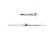 Easy Touch Fluringe SheathLock Safety Syringe w Fixed Needle 100ct 25G 1 mL 16mm 5 8 in 835210