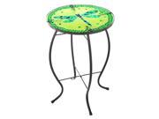 Decadent Mosaic Glass Dragonfly Side Table