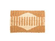 Patterned Natural Coir Mat 18 x 30 inches