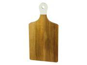Naturally Elegant Acacia Cutting Board with White Dipped Handle