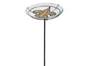 New Orleans Saints Logo Garden Stake Bird Bath