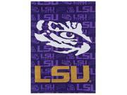 Suede LSU Tigers Two Sided Glitter Accented House Flag 29 x 43 inches