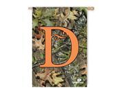 Mossy Oak Camouflage D Monogram House Flag