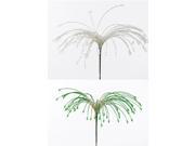 Metal and Glass Burst of Cheer Beaded Spray Plant Stake Set of 2
