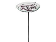 Texas A M Aggies Logo Garden Stake Bird Bath