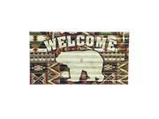 Cape Craftsmen Welcome Bear Corrugated Metal Sign