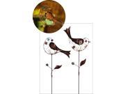 Decorative Glow In The Dark Bird Garden Stakes Set Of 2