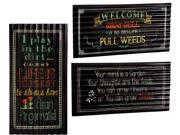Charming Corrugated Metal Outdoor Signs Set Of 3