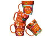 Gardener s Whimsy Terra Cotta Flowerpot Mugs Set of 4