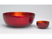 J Fleet Designs Bowl in Orange Red Medium