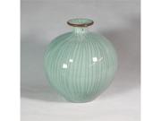 Legends of Asia Crackle Celadon Pomegranate Vase