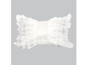 Jubilee Ruffle Pillow White