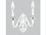 Jubilee Collection 830002 Wall sconce 2 arm Turret White