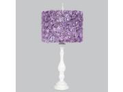 Jubilee Purple Rosette Shabby Chic Lamp
