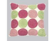 Jubilee Circle Pillow Pink and Green