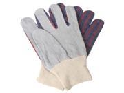 Split Leather Work Gloves With Knit Wrist