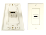 HDMI WALL PLATES 1 PORT 90 Degree White