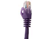 CAT5E 1 Purple Mold Injection Snagless Patch Cord ST AWG24 UTP 072 584 1PR